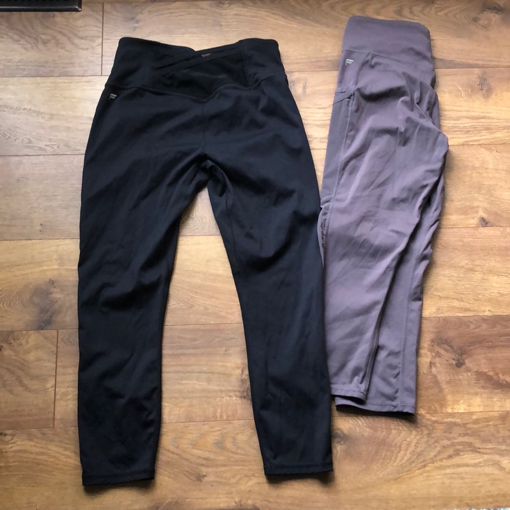 2 pair of Fabletic capri leggings